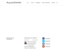 Tablet Screenshot of krzysztofkosinski.pl